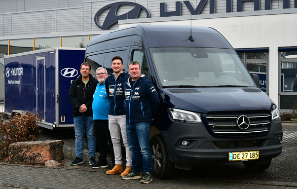 Vallentin Rallysport har været hos Hyundai Motorsport i Alzenau og hente en fabriksny Hyundai i20N R2 til sæson 2023.
(Foto: Morten Dam/Specialpressen)